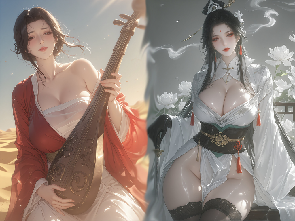 梅落红尘·双姝梦——（《美人画卷》歌词改）